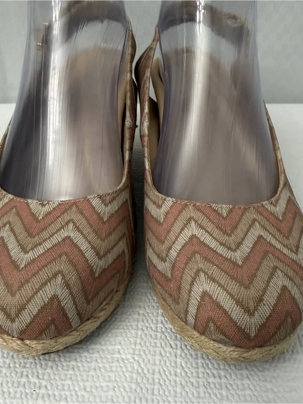 Vionic Coralina Chevron Espadrille Wedge‎ Sandals Womens Size 8